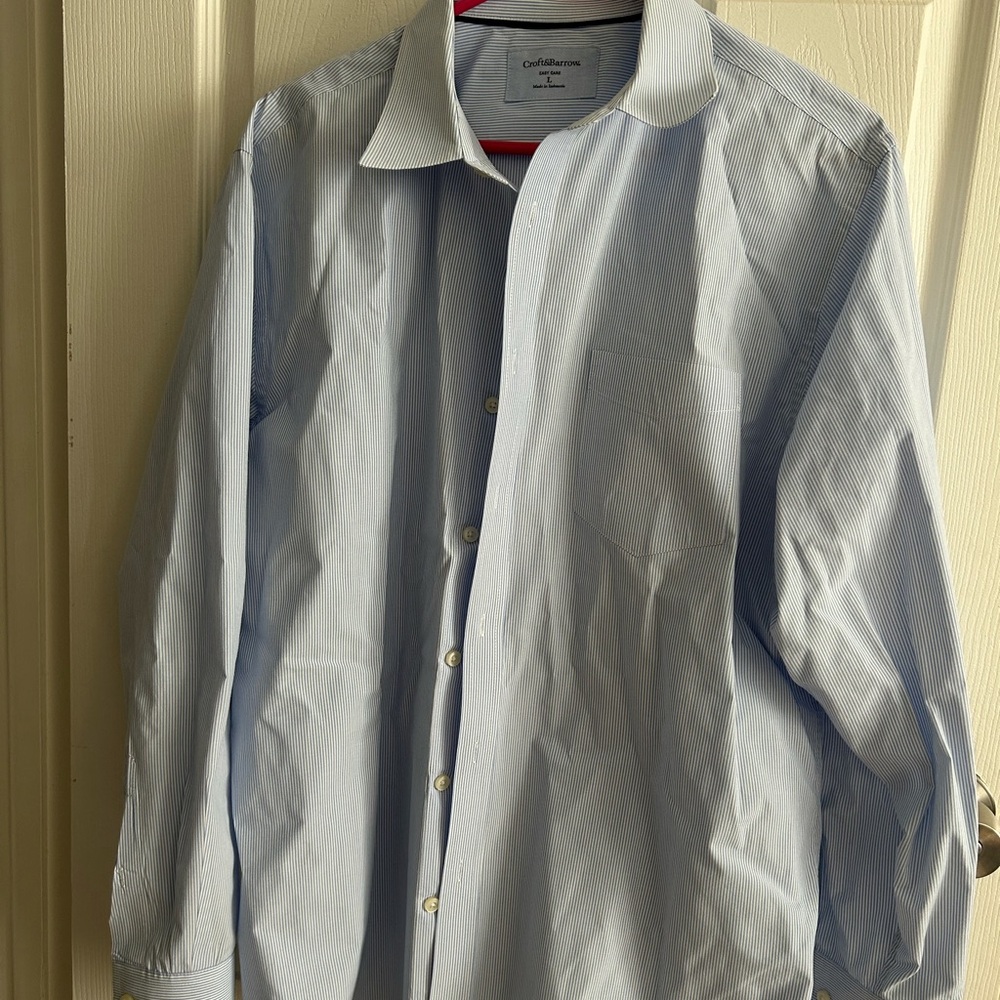 Light Blue Striped Shirt